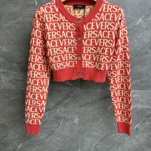 versace knitted cardigan