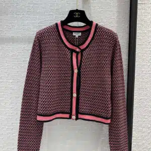 chanel knitted cropped cardigan