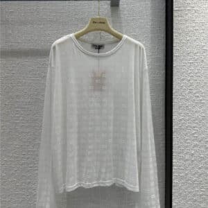 miumiu light all over print bottoming shirt