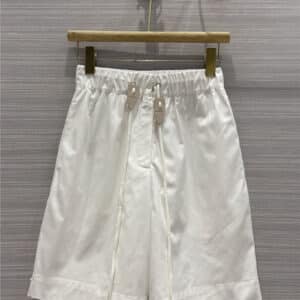 jil sander elastic waist cargo pocket straight cropped pants