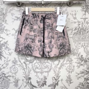 Dior summer new animal positioning flower shorts