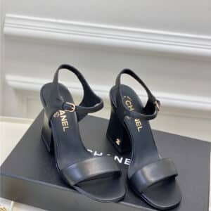 Chanel new pearl heel sandals