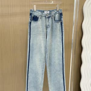 Chanel Contrast Side Double C Pocket Jeans