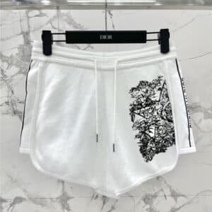 dior jungle print shorts
