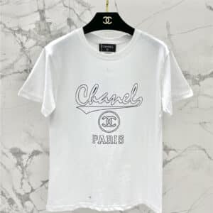 Chanel monogram print logo T-shirt