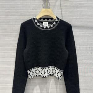 Hermès shadow jacquard cashmere sweater