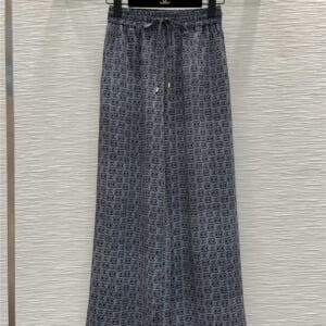 chanel air conditioner wide leg pants