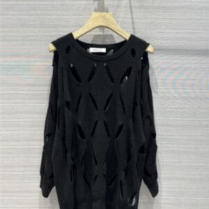 valentino quilted quilted oversized cashmere sweater
