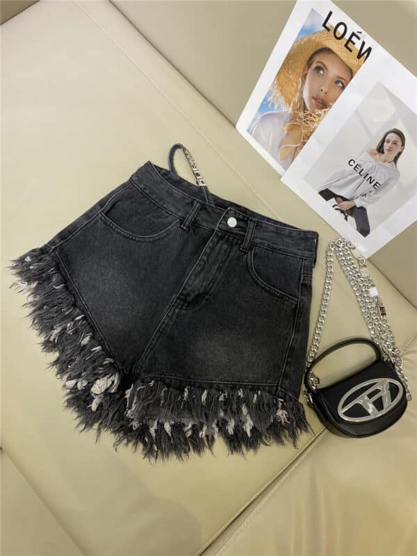 alexander wang new fringed jeans
