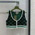 gucci GG jacquard-knit sport vest
