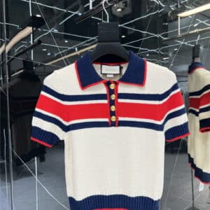 gucci summer new polo knitted short sleeve