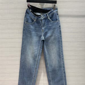 alexander wang mid low rise straight leg jeans