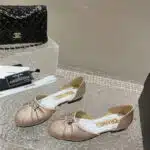 Chanel explosion diamond buckle hollow sandals