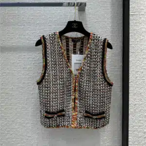 Chanel V-neck knitted vest