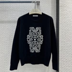 MaxMara kaleidoscope logo letter cashmere sweater