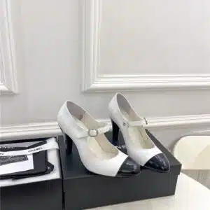 chanel catwalk style high heel shoes