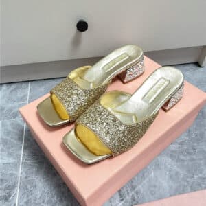 miumiu new crystal slippers