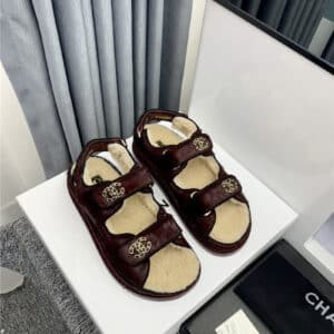 chanel beach sandals