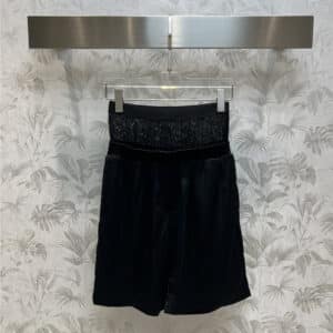 alexander wang mesh panel double waist shorts