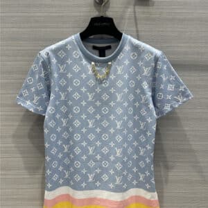 louis vuitton LV printed geometric pattern T-shirt