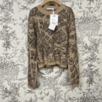 Dior Paris map series embroidered sweater