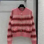 Chanel jacquard round neck knitted cardigan
