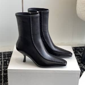New square toe stiletto boots