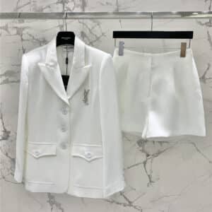 ysl spring and summer new acetate linen suit