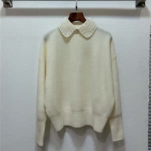 Brunello Cucinelli lapel-collar cashmere sweater