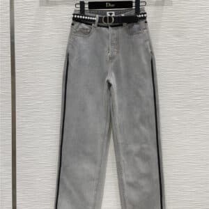 dior coffee gray jeans