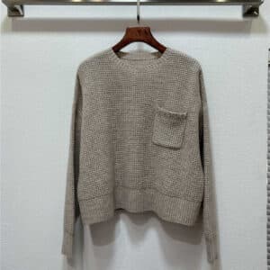Brunello Cucinelli cashmere and wool track sweater