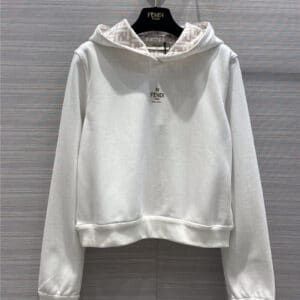 fendi reversible design white small sweater