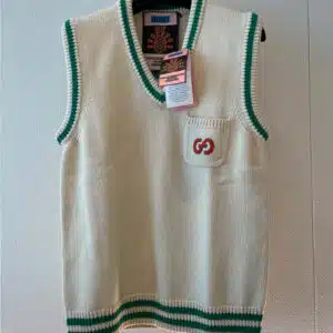 gucci new early autumn pineapple embroidery vest vest