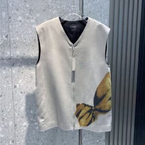 jil sander cocoon butterfly series wool vest