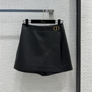 dior new early autumn leather pants skirt