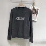 celine cashmere round neck long sleeves