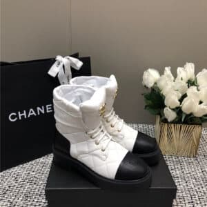 Chanel new diamond thick-soled short boots