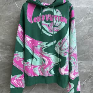 louis vuitton LV jacquard knitted hoodie