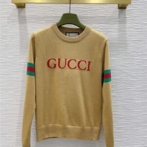 gucci classic crew neck pullover sweater