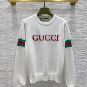 gucci classic crew neck pullover sweater