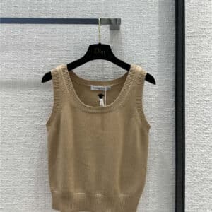 dior new color cashmere knitted vest
