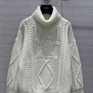 celine handmade crocheted cashmere sweater