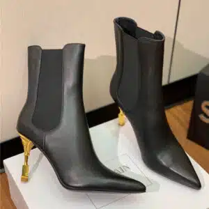 Balmain pointed toe metal heel boots