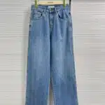 miumiu premium blue floor-length jeans