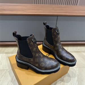louis vuitton LV classic elastic and nude boots