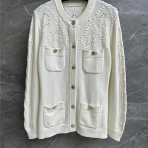 chanel four-pocket knitted cardigan