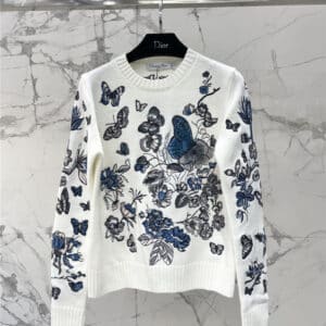 dior embroidered sweater