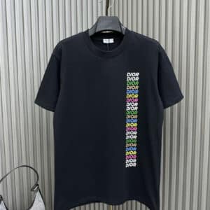 dior printed crew neck T-shirt