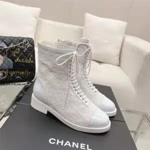 chanel new autumn and winter side pull short boots