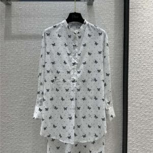 dior butterfly element pattern large shirt